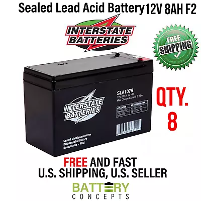 8 Pack - 12V 8Ah Sealed Lead Acid Batteries For Electric Bike Electric Trike • $195.99