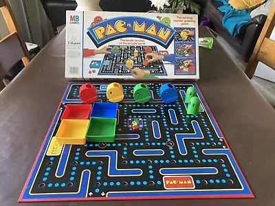 Pac Man Board Game Vintage MB 1980s Arcade Game Video Pac-Man Pacman • £20.99
