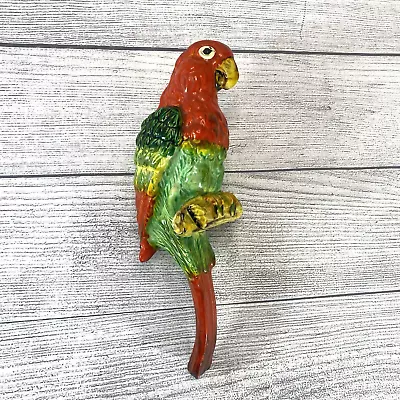 Vintage Parrot Planter Ceramic Hanging Pot Parakeet Bird Garden Pottery Decor • $15