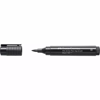 Faber Castell PITT Big Brush Artist Drawing Pen 199 Black (B) • $7.45