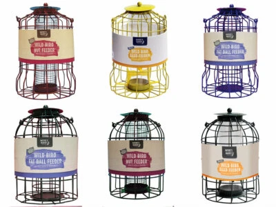 £11.79 • Buy Hanging Wild Bird Feeder Seed Nut Fat Ball Feeding Station Cage Outdoor Garden