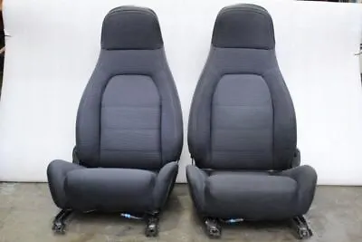 1990 1991 1992 1993 1994 Mazda Mx-5 Miata Driver Passenger Seats Set Black Cloth • $400