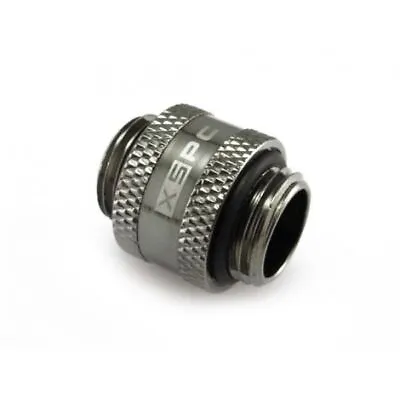 XSPC G1/4 11mm Male To Male Rotary Fitting - Black Chrome • £7.99