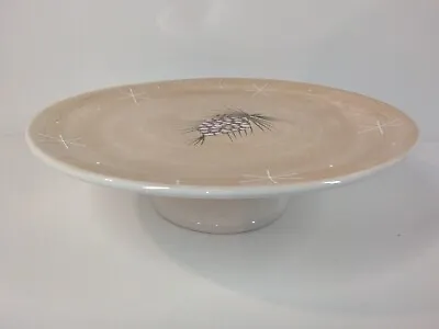 Cake Stand Target HOME Christmas Winter Ceramic With Pinecone Snowflakes Design  • $20