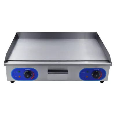 £189 • Buy 4.4KW Commercial Electric Griddle Large Flat Grilling Hotplate BBQ Becon 73cm