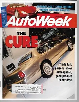 Autoweek Magazine January 20 1992- Ford Crown Victoria Hyundai HCD-1 • $4
