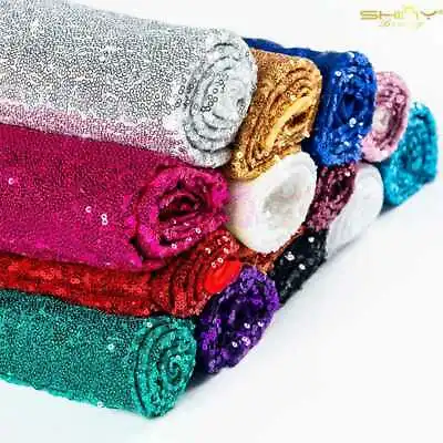 £7.99 • Buy Wedding Arch Backdrop Sequin Fabric Sparkly Mesh Shiny Bling Material 130cm Wide
