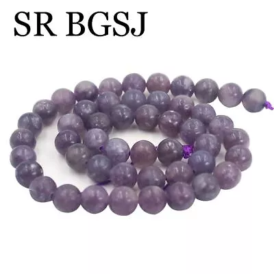 4 6 8 10mm Natural Round Gemstone AA Pink Lepidolite Jewelry Beads Strand 15  • $6.80