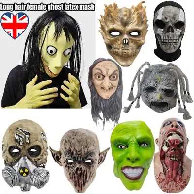 Scary Halloween Mask Alien Killer Monster Party Decor Devil Masks Cosplay Props • £6.99