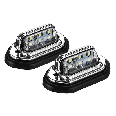 2Pc 12V 24V Car Signal Tail Light License Plate LED Light Accessories Waterproof • $11.81