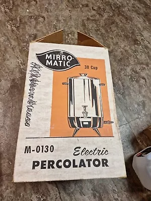 Mirro-matic Coffee Electric Percolator 30 Cup- M-0130 Used. • $20