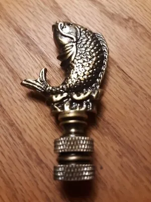 AQUATIC / FISH / FISHING  LAMP FINIAL For Old Antique Shade Or Lampshade Spl • $11.95