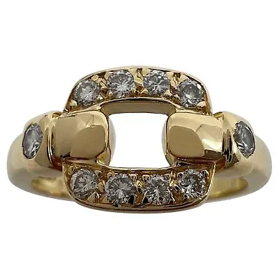 Vintage RARE Cartier Nymphea VVS Diamond 18k Yellow Gold Cluster Ring With Box • $4198.69