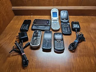 Lot Of 7  Used Cell Phones - Verizon Samsung LG Motorola Untested • $20