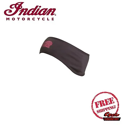 $24.99 • Buy Genuine Indian Motorcycle Brand Ear Warmer Head Wrap Band Black New Scout Chief