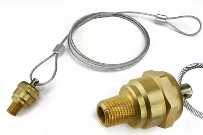 1/4  Air Compressor Tank Moisture Pull Cable Drain Valve Brass Quality USA Made • $23.95