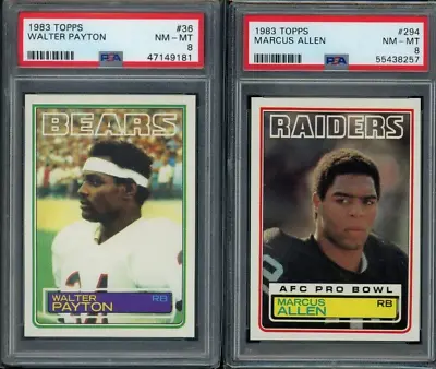 1983 Topps Complete Football Set Nm To Nm-mt / W Psa 8 Allen Rc Hof And Payton! • $135