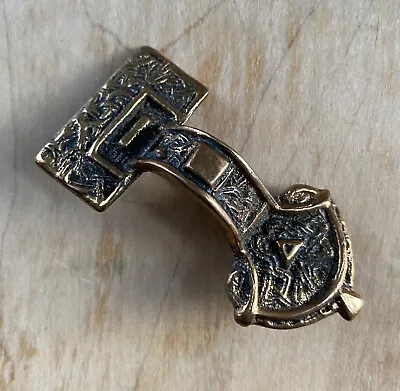19th C. Museum Replica Style Fibula Brooch Pin Jewelry Viking Roman Medieval StM • $27.99