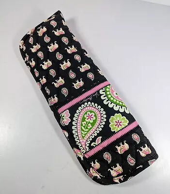 Vera Bradley Flat Iron Case Pink Elephant Pattern Thermal Lined Curling Iron Bag • $14.99