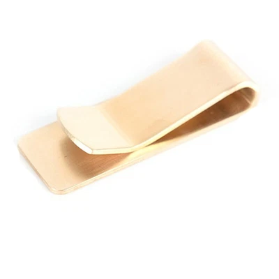 $6.74 • Buy Fashion Brass Money Clip Simple Dollar Cash ID Card Clamp Z5S2