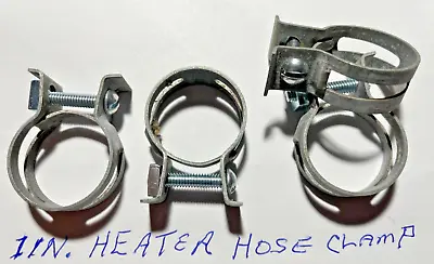 Hose Clamps Vintage H.D. Ford Mopar Chevy Passenger Heater Hose 1 In. 4 Pcs. NOS • $16