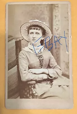 Vintage 1800s CDV Photo Identified Woman BLANFORD -RICHMOND VIRGINIA • $19.95