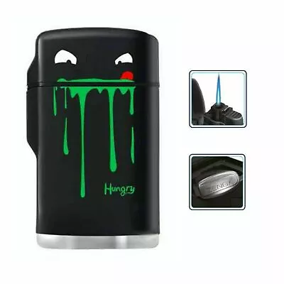 £6.99 • Buy Black Rubber Maxi Jet Zenga Lighter, Refillable Lighter, Windproof - Hungry