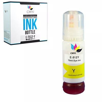 1 PK Yellow  512 For Epson Ink Bottle Fits Expression ET 7700 7750 Printer • $9.89