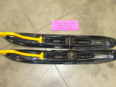 2008 YAMAHA NITRO FX Apex Vector Rage Warrior 8gl Oem Dual Carbide Skis Ski Set • $288