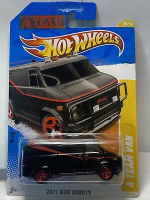 Hot Wheels 2011 New Models #39/50 A Team Black GMC Van • $17