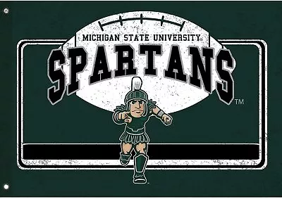 Michigan State University Spartans Premium Double Sided Flag Banner Estate... • $34.79