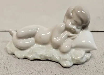 Lladro Vintage SLEEPING BABY JESUS Nativity Porcelain Figurine Spain Retired • $50