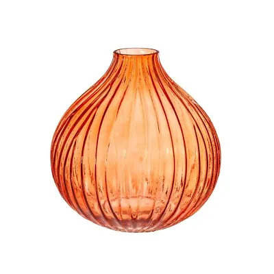 £12.95 • Buy Sass & Belle Large Fluted Glass Vases Flower Pot Glass Vase Home Decoration
