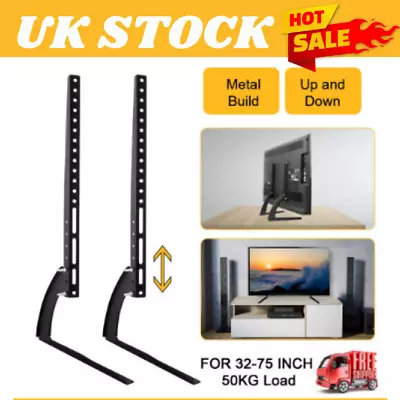 Universal Tv Stand Base Bracket Mount Desktop Table Top For 32-70inch Samsung Lg • £14.75