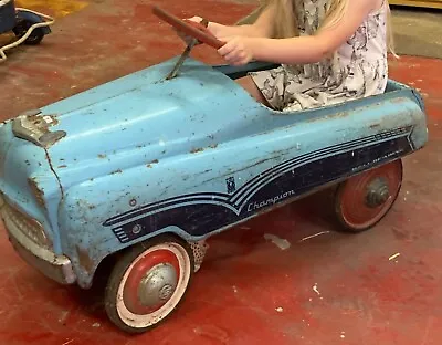 Murray Champion Pedal Car 1950s Vintage Blue • $800