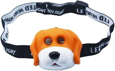 £11.99 • Buy Animal LED Children's Head Torch Camping Light Bright Kids Night Headlamp Dog