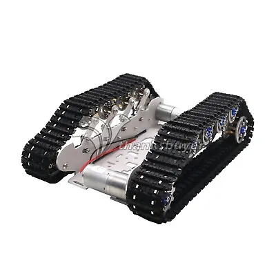 2017 Metal Robot Chassis Track Tank Car Caterpillar Shock Absorption For Arudino • $101.16