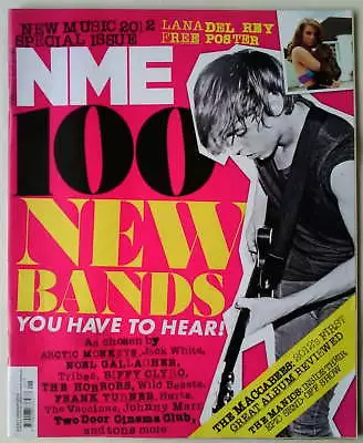 NME 7th January 2012 GRIMES ASAP ROCKY LANA DEL REY Poster RARE • £11.95