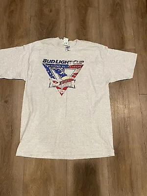 Vintage Xl  PBR Pro Bull Riding Professional Riders Bud Light Cup Tour T Shirt • $27