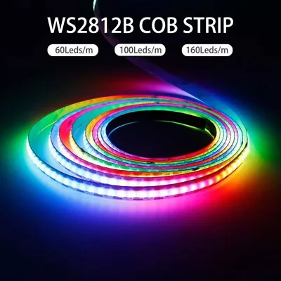 WS2812B RGBIC COB LED Strip WS2812 High Density Individually Addressable • $90.75