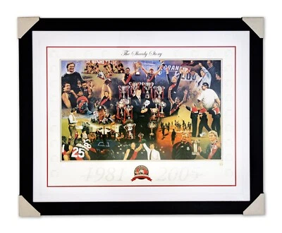 $90 • Buy Essendon Bombers AFL Large Framed Print Collector Football Sheedy Signed Limited