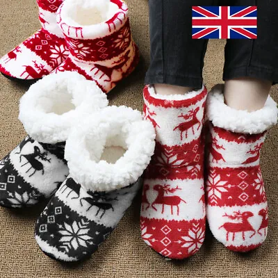 £7.98 • Buy Bootie Womens Indoor Ankle Warm Slippers Shoes Winter Ladies Boots Size 3-8
