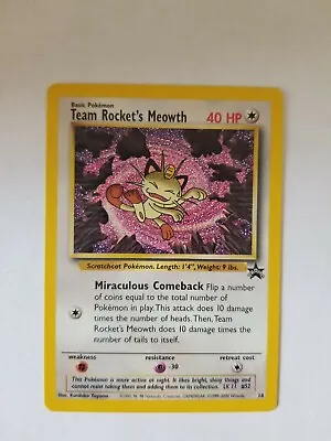 $5.99 • Buy TEAM ROCKET'S MEOWTH 18 WOTC Promo Pokemon League Pokemon Card Near Mint