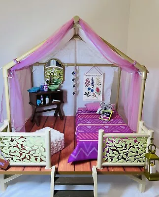 American Girl Kira S Comfy Platform Tent Set USED Great Condition • $275