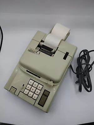 Vintage Electric Adding Machine Credit Balance 89 Sears Tan Italy A13 • $39.97