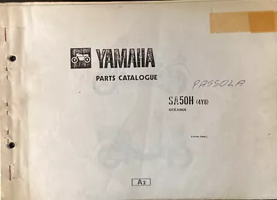 Yamaha Genuine-parts Book SA50H  1981  PASSOLA • $45