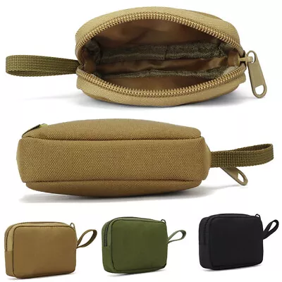 Tactical Military Wallet Key Pouch Zipper Small Waist Bag EDC Mini Coin Purses • $6.86