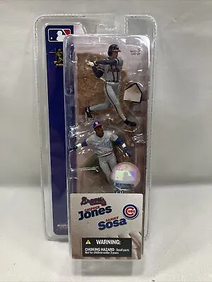 ⚾️ Mcfarlane Sports Picks 3  Figures Sammy Sosa Cubs & Chipper Jones Braves F/sh • $16.50