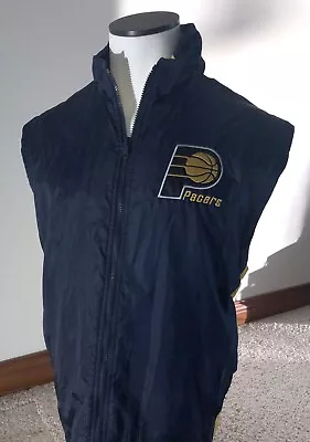 Indiana Pacers Jacket Vest Men’s X-Large W Side Pockets ￼ Embroidered Logo ￼ • $20