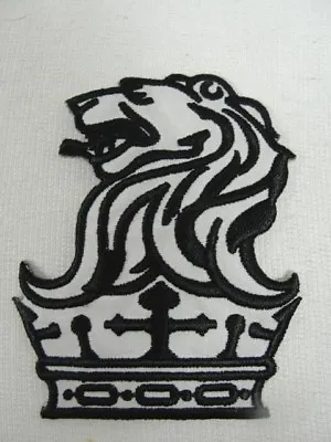 $3.19 • Buy Lion On Crown Heraldic Embroidered Iron On Patch